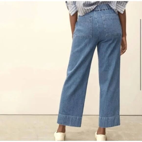 Everlane Easy Jeans Deep Sea Blue Sz S2 - Picture 2 of 11